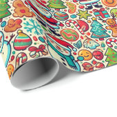 Holiday Cheer Gift Wrap Cadeaupapier (Rol Hoek)