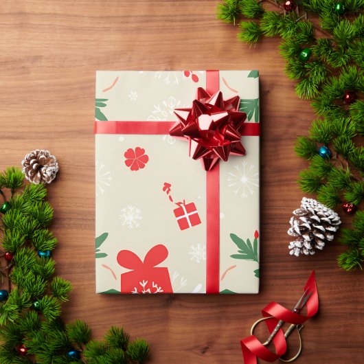 Holiday Cheer Gift Wrap Pattern Cadeaupapier (Feestdagen Geschenken)