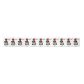 Holiday Cheer Gnome Ribbon Satijnen Lint (Voorkant)