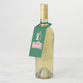 Holiday Cheer & Happy New Year Bottle Hanger Label (Schuin)