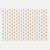 Holiday Cheer Hot Winter Eggnog Caca Rum Drinken Inpakpapier Vel (Voorkant 3)