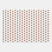 Holiday Cheer Hot Winter Eggnog Caca Rum Drinken Inpakpapier Vel (Voorkant)