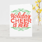 Holiday Cheer is hier, moge je kerstmopje er zijn Kaart (Gele Bloem)