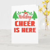 Holiday Cheer is hier, moge je kerstmopje er zijn Kaart (Gele Bloem)