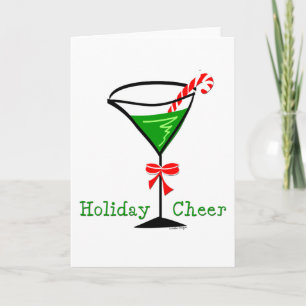 Holiday Cheer Martini Holiday Cards Feestdagen Kaart