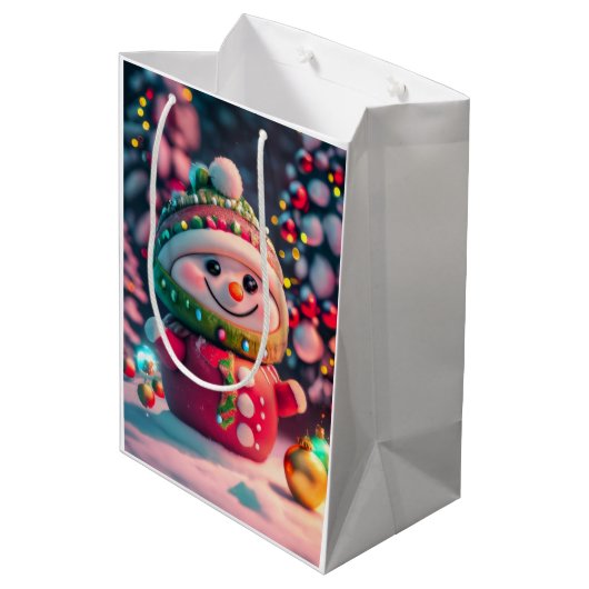 Holiday Cheer Medium Cadeauzakje (Achterkant Gekanteld)