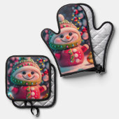 Holiday Cheer Ovenwant & Pannenlap Set (Voorkant / Achterkant)