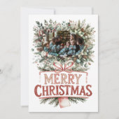 Holiday Cheer: Personalized Family Greeting Feestdagenkaart (Voorkant)