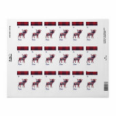 Holiday Cheer | Rode Buffalo met kerstmis Etiket (Full Sheet)