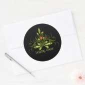 Holiday Cheer Ronde Sticker (Envelop)