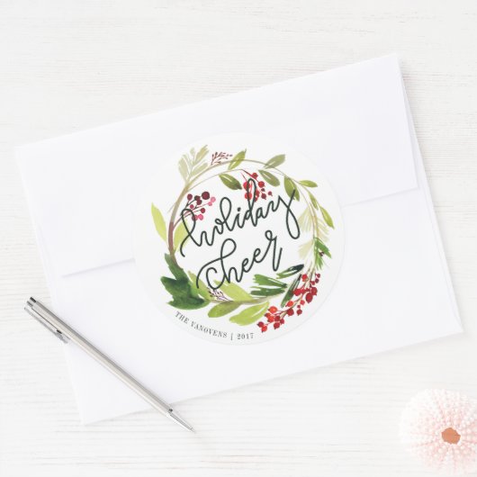 HOLIDAY CHEER RONDE STICKER (Envelop)