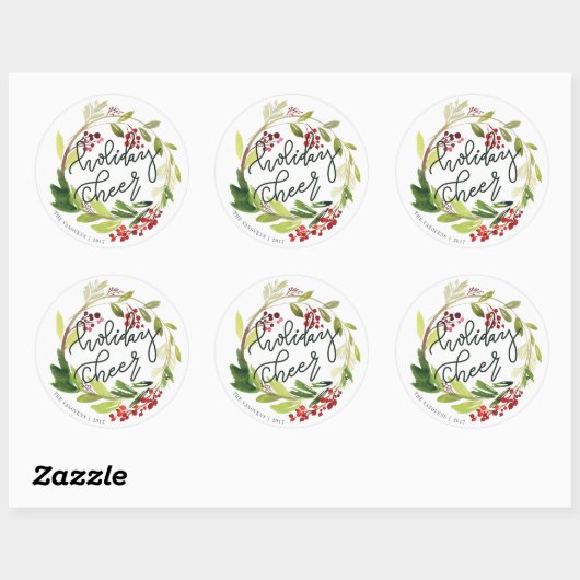 HOLIDAY CHEER RONDE STICKER (Vel)