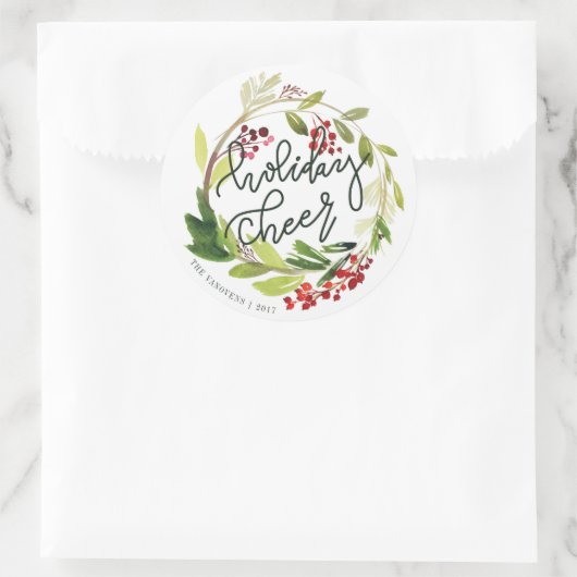 HOLIDAY CHEER RONDE STICKER (Tas)