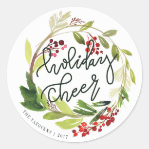 HOLIDAY CHEER RONDE STICKER