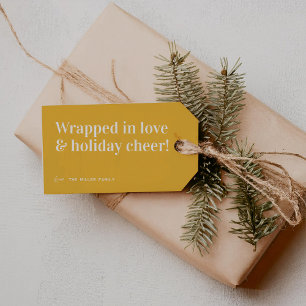 Holiday Cheer   Schattige kerstfeest Cadeaulabel