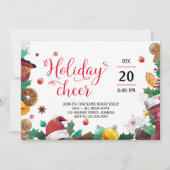 Holiday Cheer Script & kerstcadeautjes Kaart (Voorkant)