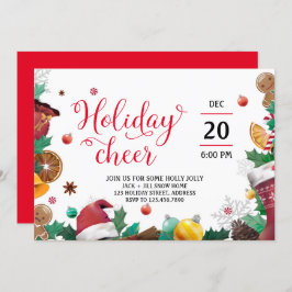 Holiday Cheer Script & kerstcadeautjes Kaart