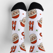Holiday Cheer Socks – Animated Santa “Ho Ho Ho” Sokken (Top)