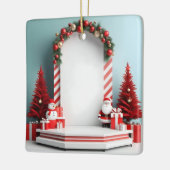 Holiday Cheer Stage Keramisch Ornament (Links)