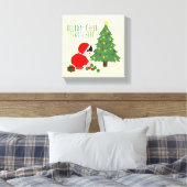 Holiday Cheer Starts Here - wall art Canvas Afdruk (Insitu (Slaapkamer))