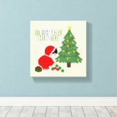 Holiday Cheer Starts Here - wall art Canvas Afdruk (Insitu (Houten vloer))