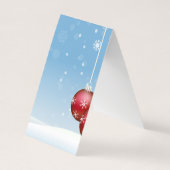 Holiday Cheer Tent Fold Oorbel Display Gift Kaarte Visitekaartje (Achterkant)