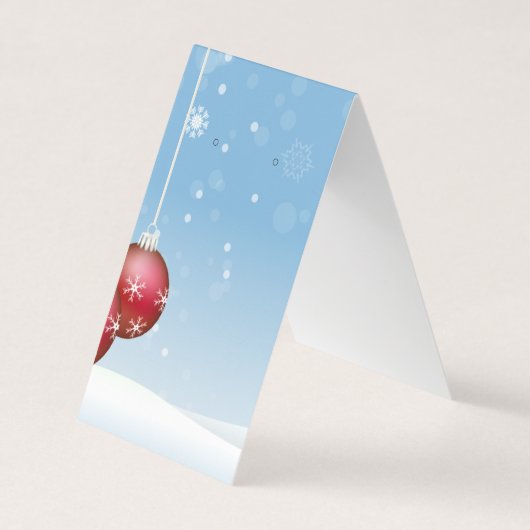 Holiday Cheer Tent Fold Oorbel Display Gift Kaarte Visitekaartje (Voorkant)