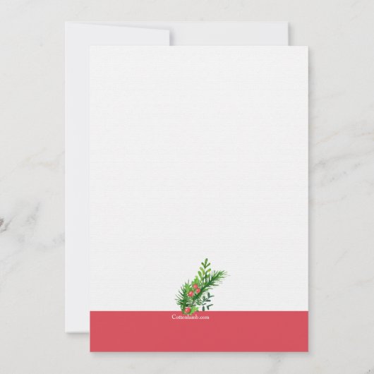 Holiday Cheer Uitnodiging (Achterkant)