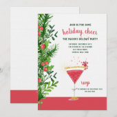 Holiday Cheer Uitnodiging (Voorkant / Achterkant)