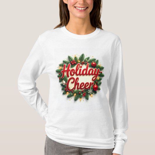 Holiday Cheer: Vier het seizoen in stijl! T-shirt (Voorkant)