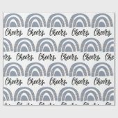 Holiday Cheers Boho Rainbow Modern Gift Cadeaupapier (Vlak)