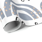 Holiday Cheers Boho Rainbow Modern Gift Cadeaupapier (Rol Hoek)