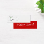 Holiday Cheers Cadeau Label Mini Visitekaartjes (Bureau)