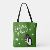Holiday Cheers Penguin Tote Bag (Achterkant)