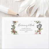 Holiday Chic Botanical | Adres witte retourzending Etiket (Insitu)