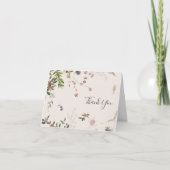 Holiday Chic Botanical | Champagne - Hartelijk dan Bedankkaart (Voorkant)