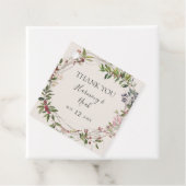 Holiday Chic Botanical | Champagne Hartelijk dank Bedankjes Labels (In situ)