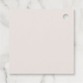 Holiday Chic Botanical | Champagne Hartelijk dank Bedankjes Labels (Achterkant)