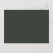Holiday Chic Botanical | Donkergroene dank Briefkaart (Achterkant)