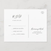 Holiday Chic Botanical | RSVP rond het witte huwel Briefkaart (Achterkant)