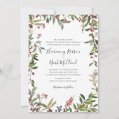 Holiday Chic Botanical | Uitnodiging tot weddensch (Voorkant)