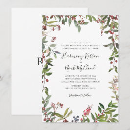 Holiday Chic Botanical | Uitnodiging tot weddensch