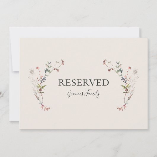 Holiday Chic Botanical | Voorbehouden champagne (Voorkant)