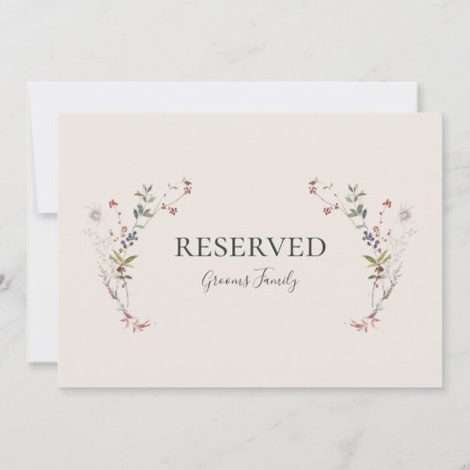 Holiday Chic Botanical | Voorbehouden champagne (Achterkant)