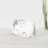 Holiday Chic Botanical | White Bedankt Card (Achterkant)