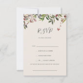 Holiday Chic Botanical | White Song Request RSVP C (Voorkant)