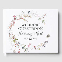 Holiday Chic Botanical | Wit huwelijk Gastenboek
