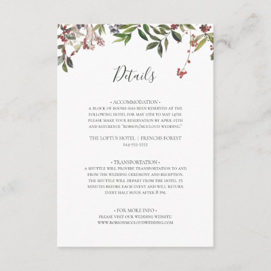 Holiday Chic Botanical | Witte details Bijlage C (Voorkant)