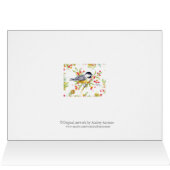 Holiday Chickadee Blank Note Greeting Card (Binnen Horizontaal (Boven))