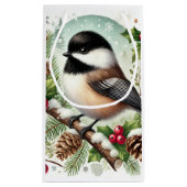 Holiday Chickadee Klein Cadeauzakje (Achterkant)